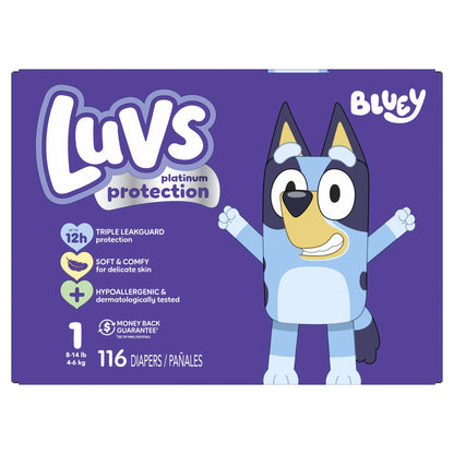Platinum Protection Baby Diapers Size 1, 116 Count (Select for More Options)